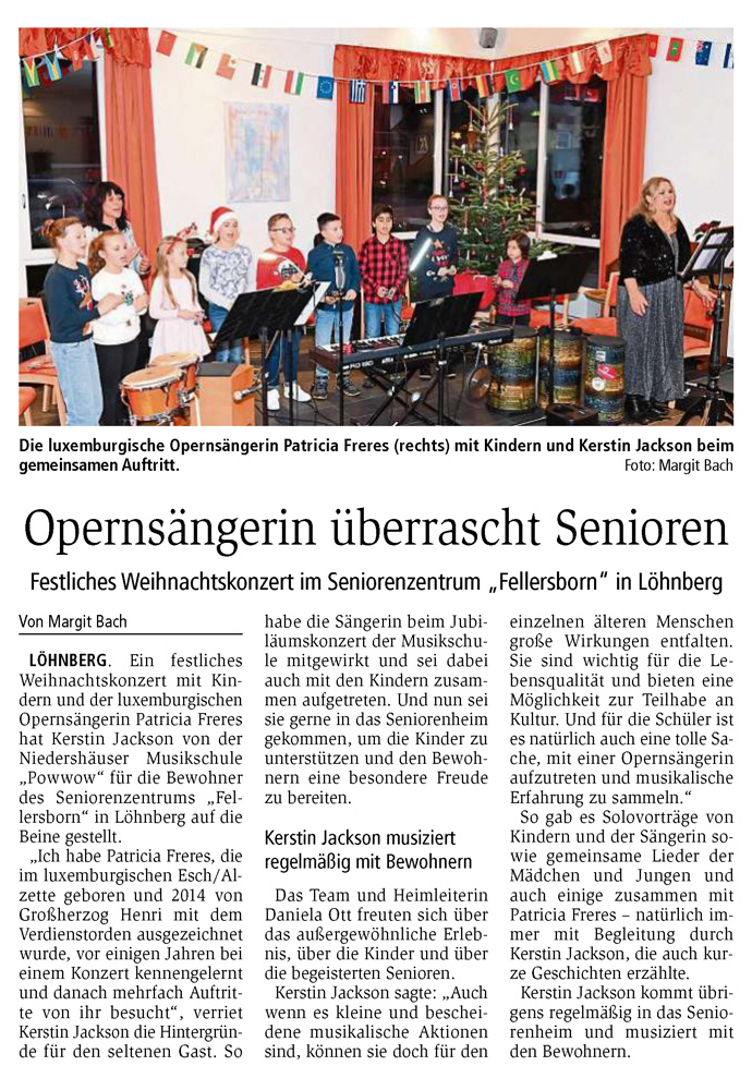 Zeitungsartikel aus dem Weilburger Tageblatt